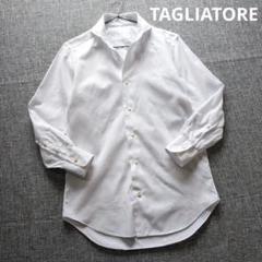 タリアトーレ 国内正規品 ワイドカラーシャツ イタリア製 コットン サイズ37 タリアトーレ 国内正規品 ワイドカラーシャツ イタリア製