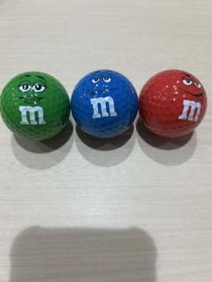 M&M's ゴルフボールセット（緑・青・赤）