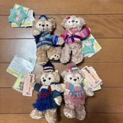 【新品未使用】ディズニー ダッフィー 七夕 ウィンター ぬいぐるみバッジ