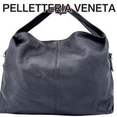 PELLETTERIA VENETA ペレッテリアべネタ レザーバッグ 黒