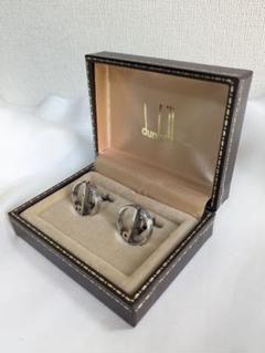 dunhill silver カフス ケース付き