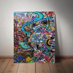【お気持ち値下げ可/インパクトアート/F50号】風神雷神 お気持ち値下げ可/インパクトアート/F50号】風神雷神 - メルカリ