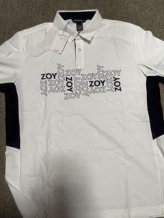 ZOY ホワイト ポロシャツ ロゴプリント
