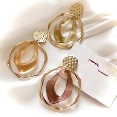【アースカラー】ピアスイヤリング　ハンドメイド