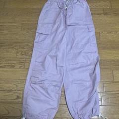 薄紫 カーゴパンツ ドローストリング付き　NICE CLAUP