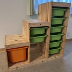 最終値下げ！IKEA トロファスト　木製引き取り限定　埼玉県　おもちゃ入れ　収納 練馬】IKEAイケアトロファストTROFAST おもちゃ収納キャスター