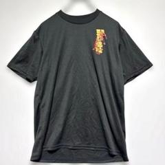 カラフルプリント 半袖Tシャツ 黒　ロゴT 極美品　メンズ　ポリエステル100%