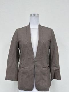未使用品♪マルティニーク　ノーカラージャケット　紺色　フロントホック 未使用品♪マルティニークノーカラージャケット紺色フロントホック