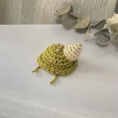 ピスタチオアイスさん　あみぐるみ　即購入OK 「溶ける前に食べてください」