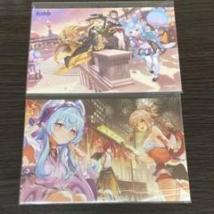 原神　クリアファイル　ポストカード　コースター等　まとめ売り 原神 まとめ売り 公式 ポストカード クリアファイル 4点 セット