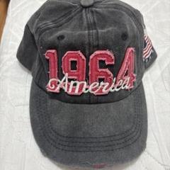1964 America ダークグレーキャップ　ヴィンテージ