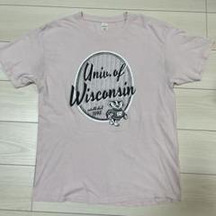 Hanes Univ. of Wisconsin Tシャツ Lサイズ ピンク