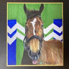 色鉛筆画 原画 メイケイエール 手描き イラスト No.50 馬 色鉛筆画 原画 メイケイエール 手描き イラスト No.50 馬