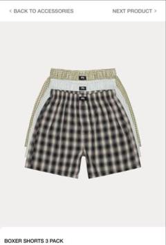 Stussy BOXER SHORT 3pac Lサイズ