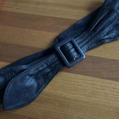 本革　黒レザーベルト 調節可能