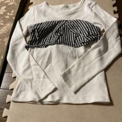 GU白長袖カットソー　Mサイズ