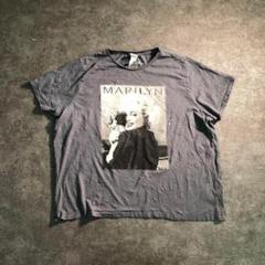 【H&M】MARILYN×dog プリントTシャツ SM72 グレー古着used
