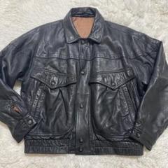 今季ブランド Farago Uomo メルカリ - 90s ブラック L A-2羊革 レザージャケット ジャケット・アウター