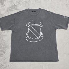 ナンバーナイン　穴空きエンブレムTシャツ　3　グレー　スタンダード ナンバーナイン 穴空きエンブレムTシャツ 3 グレー スタンダード