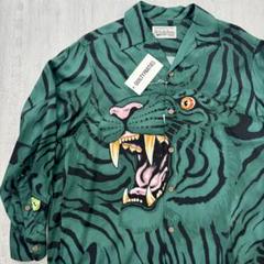 希少 タグ付き】WACKO MARIA × TIM LEHI 長袖シャツ 緑