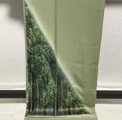 D349 中国刺繍　乱針刺繍　訪問着　正絹　着物　袷　極美品