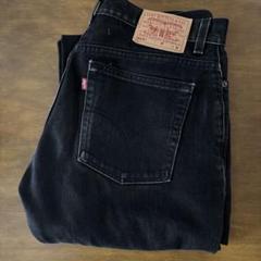Levi's 505 ブラックデニム サルファブラック 00s 後染め W33のサムネイル