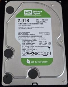 WD 2TB HDD WD20EARX Western Digitalのサムネイル