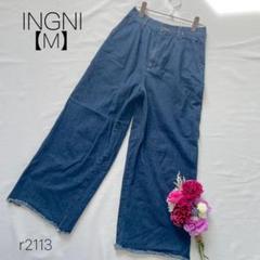 イング　カットオフ　ワイドデニム　綿100% ボトムス　INGNI 【M】
