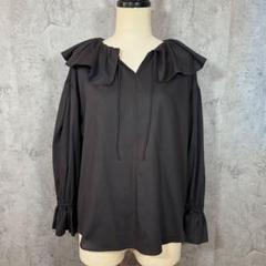 【未使用】23区 パールボタン ツイストジョーゼット Vネックブラウス 38 2025年最新】23区 ブラウス ジョーゼットの人気アイテム - メルカリ