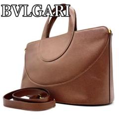 BVLGARI ブルガリ グレインレザー 2WAY ショルダーバッグ レザー BVLGARI ブルガリ グレインレザー 2WAY ショルダーバッグ レザー