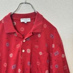 【ニナリッチ】ポロシャツ XL〜2XLサイズ レッド NINA RICCI