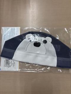 クマの顔デザイン 水泳帽 フリーサイズ
