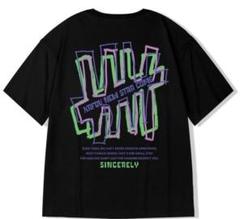 【おまとめ割あり】大サイズ　半袖Tシャツ　メンズ　バックプリント　黒　ストリート