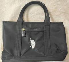 新品　U.S. POLO ASSN.　ナイロン バッグ　ポロ　リサイクル　黒