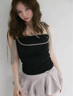 正規品 アンドマリー andmary ポピーチェックトップス ANDMARY】Nini lace tops