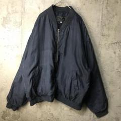 90s unknown シルクジャケット　ブルゾン　ネイビー 90's unknown シルクブルゾンmot01090101753404｜VINTAGE