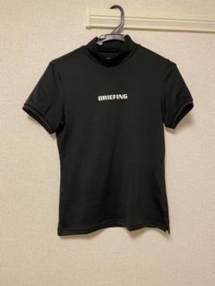 美品　ブリーフィング ブラック　モックネック BRIEFING - 【25SS】 MENS NECK LOGO HIGHNECK / 袖口ロゴリブ