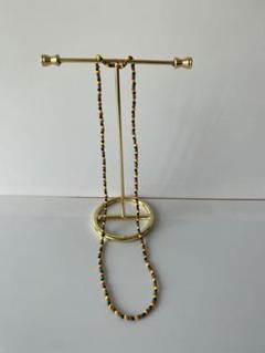 BZラスタ- 5　 ハンドメイド　ラスタカラーネックレス
