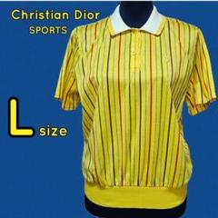 Christian Dior スポーツ Lサイズ イエロー縦じま