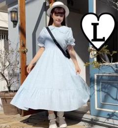 新品 しまむらm♡petit 青木美沙子 ギンガムチェック ワンピース