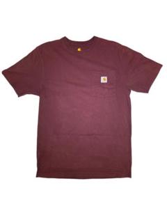 Carhartt バーガンディ Tシャツ ポケット付き