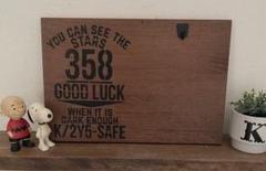 木製メッセージボード 358 GOOD LUCK