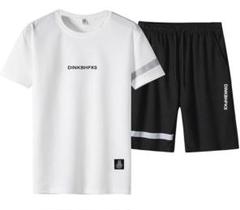 【新品】Tシャツ 上下セット 半袖 メンズスポーツウェア パンツ 3XL