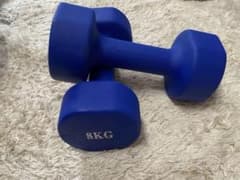 MOJEER ダンベル15キロx2 青