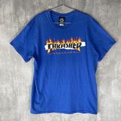 【スケボー】THRASHER SKATE ファイアーTシャツ ブルーのサムネイル