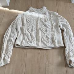 すぐ届く☆ZARA テクスチャー オープンニットセーター ZARA オープンニットセーター S - メルカリ