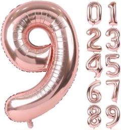 ナンバーバルーン 40インチ 大きい バースデーバルーン 9 誕生日 記念日