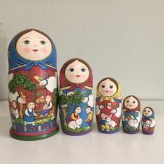 【みぃ】ロシア雑貨☆マトリョーシカ(5P) ファーマーズ オリガ作 みぃ様専用】ロシア雑貨☆マトリョーシカ(5P) ファーマーズ