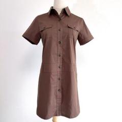 レア【リンホーリン】 ミリタリー ミニ丈 シャツ ワンピース(38) 美品 希少