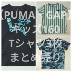【PUMA・GAP】キッズ160 Tシャツ 3枚まとめ売り